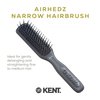Kent AH11G Airhedz Pro Narrow Pin Hair Brush, Fine Pin Detangler Brush Ideal for Taming and Straightening Non-Scratch for Pain-Free Detangling