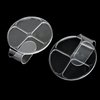yueton 2PCS Acrylic Makeup Mixing Tray Makeup Palette Spatula Eyeshadow Makeup Hand Palette Nail Art Transparent Palette Hand Makeup Mixing Palette Cosmetic Foundation Dish for Makeup Foundation