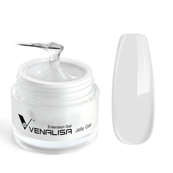 VENALISA Builder Nail Gel, 50ml Clear Hard Gel for Nails Extension Gel Nail Polish Jelly Strengthener Gel Polygel Nail Art Manicure