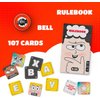 Yell Spell Word Game, Race to Ring The Bell in Fast Competitive Letter game with engaging wordplay. Card Games for Game Nights, Easy to learn Teen Party Games & Adults Board games for 2 - 6 Players
