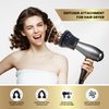 Herbishh Hair Dryer Diffuser Attachment for Even Heat Distribution, Universal Fit for Curly, Thick & Wavy Hair, Reduces Frizz & Adds Volume, Gifts for Her, Adjustable from 3.5 to 8 cm (Black)