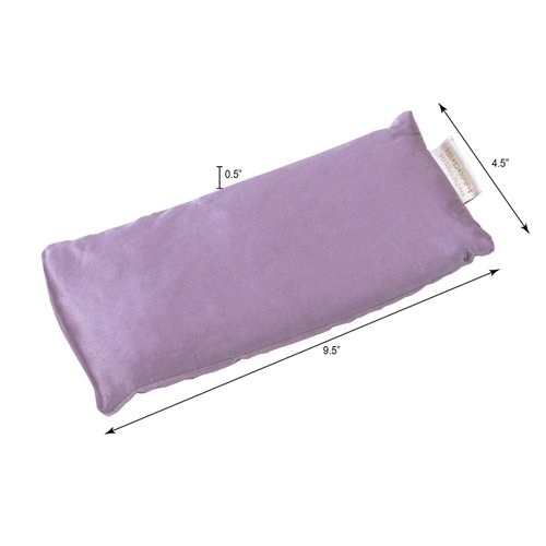 DreamTime Weighted Eye Pillow Mask, Lavender Velvet, Microwave or Freeze, Washable, 9.5x4.5 in, for Sleep, Yoga, Meditation, Relaxation