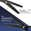 Haircut Scissors Sets - 11 Pcs Black Stainless Steel Haircut Set with Thinning Scissors, Neck Duster Brush, Comb, Barber Cape, Hair Clips with Pu Box