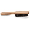 GranNaturals Soft Mens Boar Bristle Hair Brush - Natural Wooden Club Style Wave Hair Brush for Men - Styling Beard Hairbrush for Fine, Thin or Thick Hair