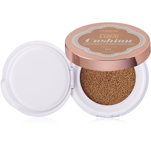 L'Oréal Paris True Match Lumi Cushion Foundation, N4 Buff Beige, 0.51 oz.