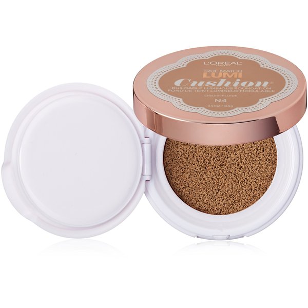 L'Oréal Paris True Match Lumi Cushion Foundation, N4 Buff Beige, 0.51 oz.