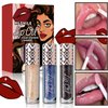 Qawnfy 3Pcs Boss Up Color Changing Lip Oil, Shimmering Temperature Color Changing Lip Gloss Tinted Lip Stain, Long Lasting Nourishing Moisturizing Lip Glow Oil for Lip Care and Dry Lips (A#)