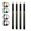Khasana Eyeliner Pencil Set Of 4. Smooth & Creamy Glide, Long-Wearing, Smudge-Proof, Waterproof. Eyeliner Gift Set, Ophtalmologist Tested (Florence)