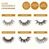 Vluxe by iEnvy Lashes with Rhinestones Masterpiece Mink Lashes, Diamond False Eyelashes (Crystal Muse)
