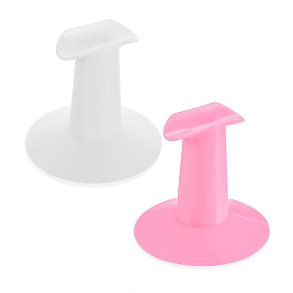 AKOAK 2 Pcs Plastic Nail Holder Finger Exercise Tool Fixed Finger Bracket Professional Painting Art Accessories DIY Nail Art Supplies