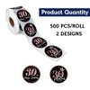 REWIDPARTY Rose Gold 30th Birthday Sticker Rolls（500 PCS） Happy 30th Birthday Stickers 30 and Fabulous Round Stickers Birthday Party Favor Stickers Birthday Party Decorations Adhesive Party Stickers