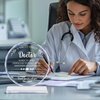 Uniquilling Gifts for Doctor, Best Doctor Award Crystal Plaque with Gift Box Packaging, Appreciation/Thank You Gifts for Doctor, Christmas/Retirement/Birthday Gifts for Doctor