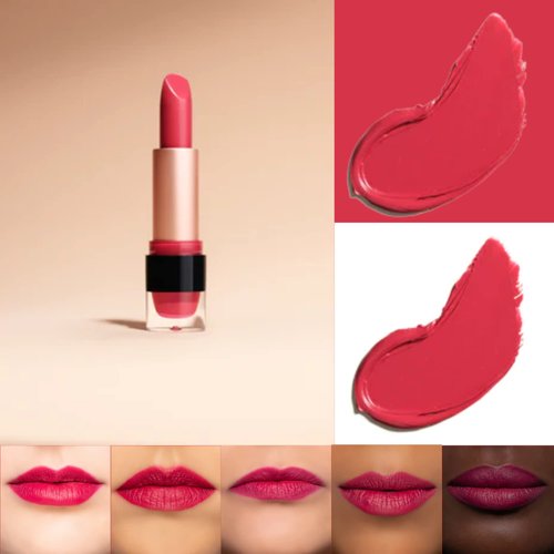 ShikSona Full Coverage Matte Lipstick | Vegan, Gluten Free, Paraben Free, Cruelty Free, Creamy Lipstick in a Deep Berry Red Shade (Boardroom Belle)