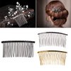 Ruwado 4 pcs 20 Teeth Metal Side Comb Veil Twist Vintage Fashion Classic Hair Comb Pin French Hair Clamp Accessories for Women Girls Styling Daily Wear Wedding Party Christmas
