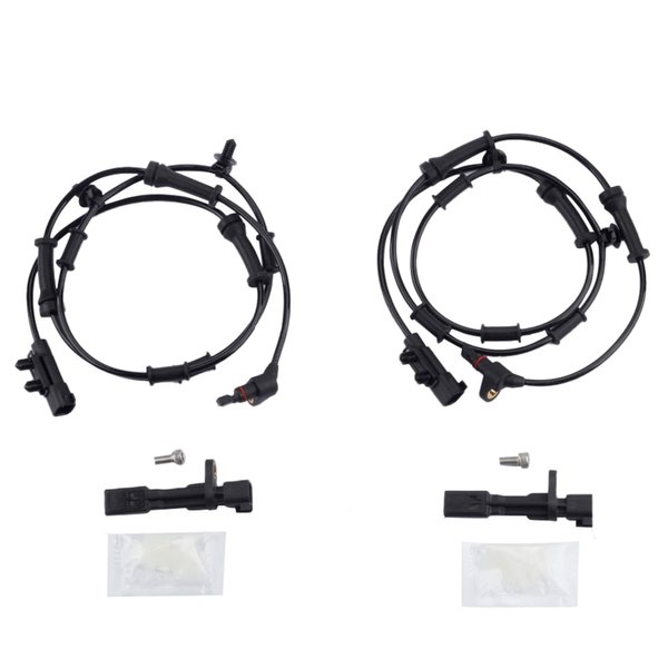 Dasbecan Front and Rear ABS Wheel Speed Sensor Compatible With Jeep Wrangler 3.6L 2012-2017,Jeep Wrangler 3.8L 2007-2011 Replaces# 68003281AA 68003281AC 52060156AD 52125003AA (Pack of 4PCS)