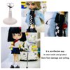 BAIWANLCH 6 Pcs Doll Stands Sturdy Doll Display Holder Adjustable Action Figure Stand for DIY Doll Stand Model Display