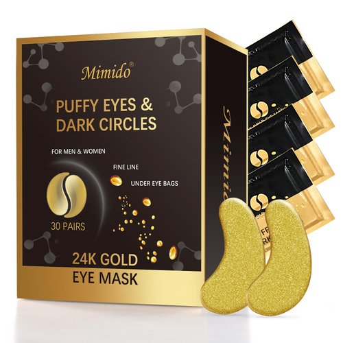 Mimido Under Eye Patches - Eye Patches for Puffy Eyes, eye masks for dark circles and puffiness (30 Pairs)
