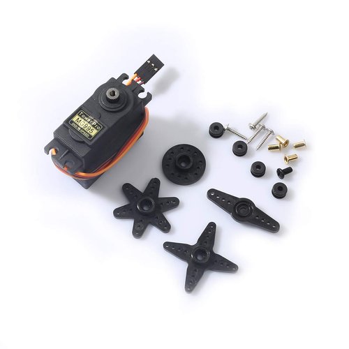 DEVMO 4PCS MG995 360°High Speed Torque Metal Gear Servo Motor Set Kit Compatible with Boat/RC Helicopter/Car/Airplane/Smart Robot/JR/Futaba