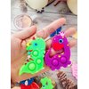 HOZKEAP 30 packs Bulk animal Mini pop Fidget Keychain，birthday Party Favors Supplies and Classroom summer Student Prize gifts