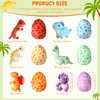 Silipull 12 Pcs Dinosaur Party Favors Cute Plush Dinosaur Stuffed Animals Set, 6 Small Dino Plushies with 6 Mini Dinosaur Egg Bags for Boys Girls School Birthday Gifts Operation Christmas Bulk Items