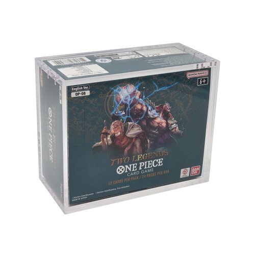 Premium Clear Acrylic Display Case for TCG One Piece Booster Box USA Version