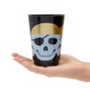 Sparkle and Bash 16 Pack Plastic Skull Themed Tumbler Cups for Kids Pirate Birthday Party Supplies (Black, 16 oz)