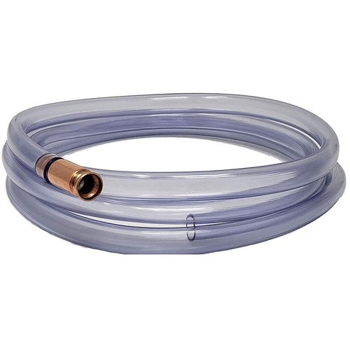 Self Priming Siphon Hose | Multipurpose Siphon Pump for Water, Liquids, Oil & Gas, Aquarium Draining, Fuel Transfer | Crystal Clear Food Grade Tubing Made in USA - 1/2-Inch ID, Extended 10 FT Length