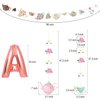 Mity rain Tea Party Decorations - LET'S PAR TEA Aluminum Foil Balloons/Teapots Teacups Tea Party Banner/Floral Tea Party Hanging Decorations for Baby Shower Bridal Shower Girls Birthday Party Supplies