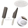 2 Pack Pumice Cleaning Stone with Handle, Toilet Bowl Cleaner Toilet Brush with Non-Slip Long Plastic Handle for Kitchen/Bath/Pool/Household Cleaning