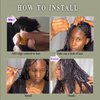 Deep Wave Bulk Human Hair for Braiding Boho Braids Human Hair for Bohemian Knotless Braids Braiding Hair Micro Braiding Hair No Weft Human Hair Extensions 2Bundles(Natural Black#,18inch)