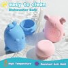 AMCHSURI Bath Toys for Kids Ages 1-3, 15 PCS Mold Free Toddler Bath Toys for 2-4 Bathtub Water Table Pool Toys Stackable Boats and Spoons and Silicone Bath Toy for Babies 6-12 Months