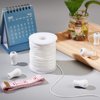 AHANDMAKER 100 Yards 1.5mm White Nylon Braided Lift Shade Cord, Roll Blind Replacement String with 5Pcs Wood Pendant, Blinds Cord String Kit for Window Blinds Roman Shade Repair, Gardening Plant Craft