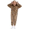 Cat Costume For Kids Cat Noir Costume Girls Onesie Black Cat Costume Child Halloween Cosplay Outfits (Cheetah, Small)