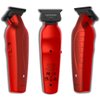 Supreme Trimmer Vader Trimmer ST3778 | Barber Liner Mens Beard Trimmer (210 Min Run Time) DLC T Blade Cordless Hair Clippers | Red