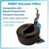 HQRP 2-Pack H12 Circular Filter Set compatible with Bissell PowerForce Compact 23T7V; 23T75, 23T76, 23T78 Vacuum Cleaner