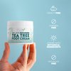 Eva Naturals Tea Tree Foot Cream - Foot Lotion with Peppermint, Menthol and Spearmint - Soothing Foot Cream Treatment for Dry Cracked Heels and Feet