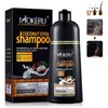 Instant Black Hair Shampoo for Gray Hair - Herbal Black Hair Dye Shampoo 3 in 1 for Women & Men,16.90 Fl Oz Black Hair Dye, Long lasting Black Shampoo, Champu Para Canas & Shampoo Para Canas(Black)