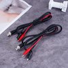 Pack of 2 BNC Q9 to Double Alligator Clip Test Cable Probe Leads Oscilloscope Test