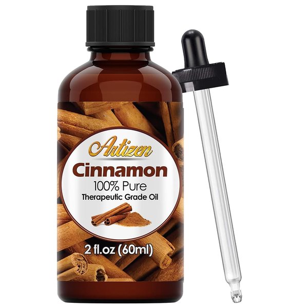 Artizen 30ml Oils Cinnamon Essential Oil - 1 Fluid Ounce - Aromatherapy Oils & Candle Fragrance Oil Cinnamon - Essential Oil Cinnamon - Cinnamon Bark Essential Oil - Cinnamon Essential Oil Pure