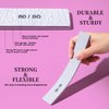 FANDAMEI Nail File, 24PCS 80/80 Grit Nail Files, Double Sided Emery Boards for Nails Buffering, Professional Nail File for Natural Acrylic Nails, Rectangular Manicure Nail Files Set, Coarse Grit 80/80