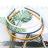 Lawie 12 Pack Colorful Plain Blank Frosted Slim Thin Plastic Headband With Teeth Skinny Wire Comb Hair band Elastic Hair Hoop Holder Tiara Crown Headpiece Craft DIY Accessories for Women Girls Adults