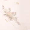 BERYUAN Wedding Crystal Rhinestone Hair Comb Pearls Crystal Rhinstone Headpiece Pearls Wedding Headband Silver Bride Hair Accessory for Brides (silver)