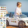 10 Sheets Cars and Trucks Temporary Tattoos for Kids, Birthday Party Favors Supplies, Construction Trucks Decorations Fake Tattoos (OVER 80 styles)