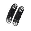 100Pcs Black Hair Ties, elastic Hair Ties No Damage Ponytail Holder，for Thick and Curly Hair Hair Elastic Band，for Women or Men, Hair Elastics and Ties, Hair Care