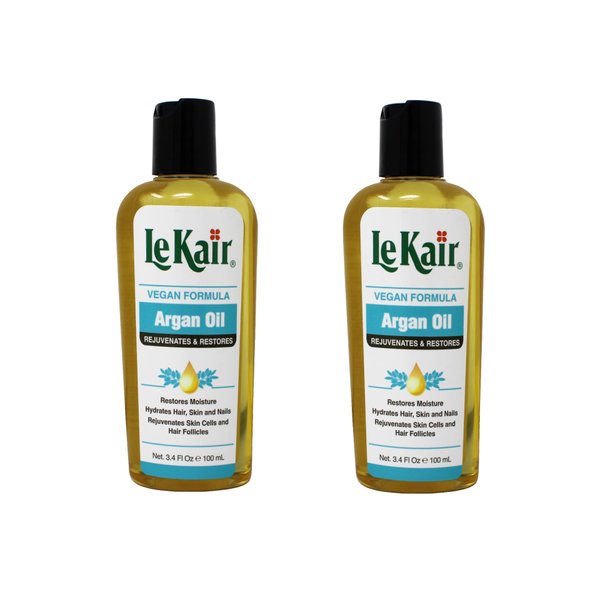 Le Kair Argan Oil Hair & Body Oil - Vegan Formula 3.4 Ounce