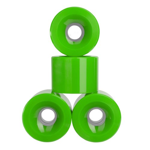 Longboard Cruiser Skateboard High Rebound Wheels 70mm Green