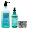 Bath & Body Works Aromatherapy Relaxing Seaside Breeze Sandawood & Eucalyptus - Duo Gift Set - Body Lotion and Essential Oil Pillow Mist with a Charcoal Scrub Soap