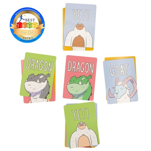 Yeti Slap - Hilarious and Competitive Card Game with Yetis, Best Card Games for Families, Adults, Teens, and Kids, Great Gift for Couples, 2-6 Players