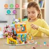 QLT QIAOLETONG Cute Cat House Toy Building Set for Girls 6-12, Compatible with Lego Friends, 521 PCS Friendship House Building Blocks Kit with Animals, Ideas Birthday Gift for Kids Boys 8-12