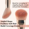 Angled Foundation Brush for Cream Liquid Makeup,Contour Blush Bronzer highlight Makeup, Angled Face Makeup Tool (Multitask Face Brush)